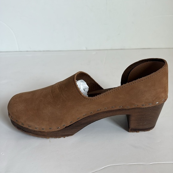 Sandgrens Sweden Brett low closed-back clogs tan leather - Picture 10 of 16